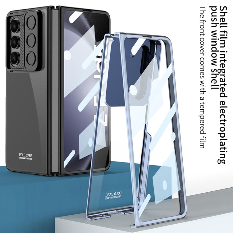 For Samsung Galaxy Z Fold5 GKK Integrated Push Lens Window PC Phone Case(Black) - Galaxy Z Fold5 Cases by GKK | Online Shopping South Africa | PMC TechLife | Buy Now Pay Later Mobicred