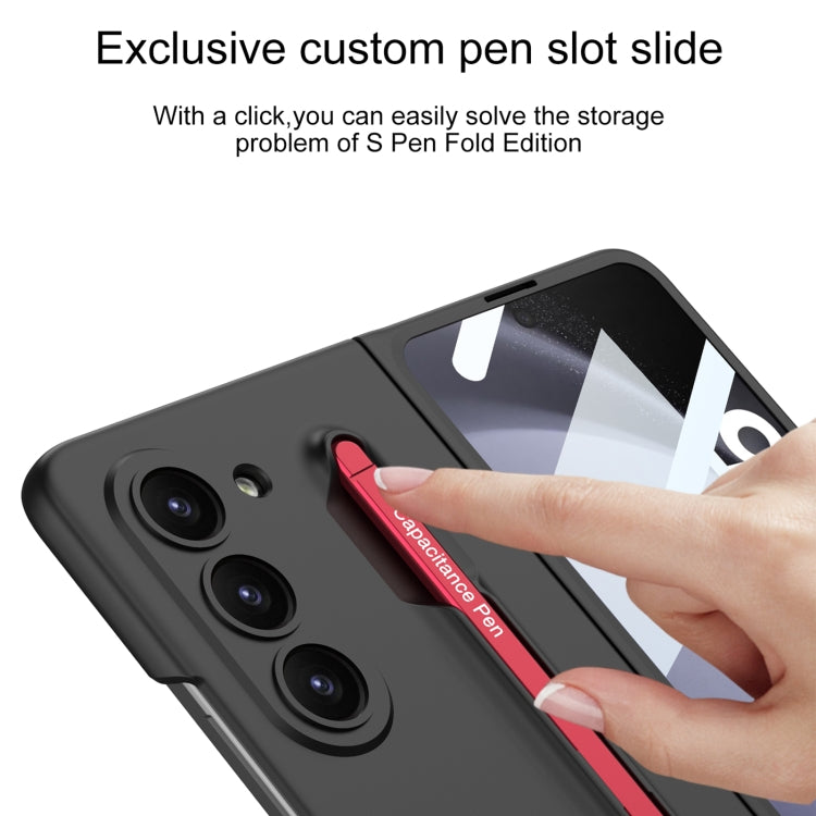 For Samsung Galaxy Z Fold5 5G GKK Integrated Ultra-thin PC Phone Case with Pen Slots, No Include Pen(Blue) - Galaxy Z Fold5 Cases by GKK | Online Shopping South Africa | PMC TechLife | Buy Now Pay Later Mobicred