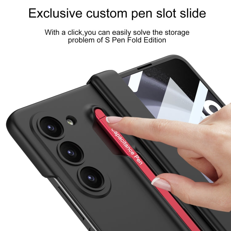 For Samsung Galaxy Z Fold5 5G GKK Integrated Fold Hinge Phone Case with Pen Slots, No Include Pen(Silver) - Galaxy Z Fold5 Cases by GKK | Online Shopping South Africa | PMC TechLife | Buy Now Pay Later Mobicred