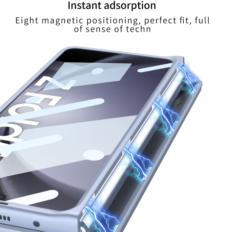 For Samsung Galaxy Z Fold5 5G GKK Integrated Fold Hinge Phone Case with Pen Slots, No Include Pen(Silver) - Galaxy Z Fold5 Cases by GKK | Online Shopping South Africa | PMC TechLife | Buy Now Pay Later Mobicred