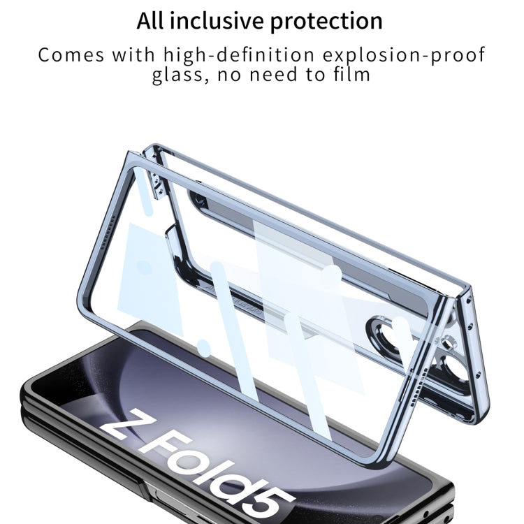 For Samsung Galaxy Z Fold5 5G GKK Integrated PC Phone Case with Pen Slot, No Include Pen(Blue) - Galaxy Z Fold5 Cases by GKK | Online Shopping South Africa | PMC TechLife | Buy Now Pay Later Mobicred