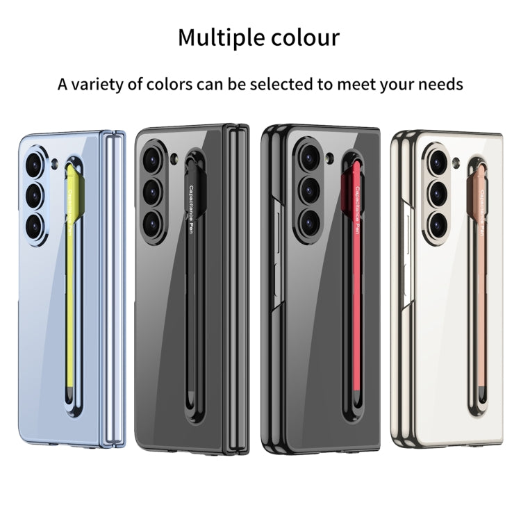 For Samsung Galaxy Z Fold5 5G GKK Integrated PC Phone Case with Pen Slot, No Include Pen(Silver) - Galaxy Z Fold5 Cases by GKK | Online Shopping South Africa | PMC TechLife | Buy Now Pay Later Mobicred