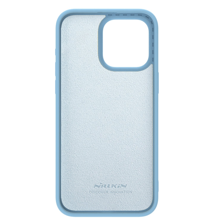 For iPhone 15 Pro Max NILLKIN CamShield Liquid Silicone Phone Case(Sky Blue) - iPhone 15 Pro Max Cases by NILLKIN | Online Shopping South Africa | PMC Jewellery