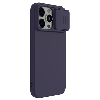 For iPhone 15 Pro Max NILLKIN CamShield Liquid Silicone Phone Case(Deep Purple) - iPhone 15 Pro Max Cases by NILLKIN | Online Shopping South Africa | PMC Jewellery