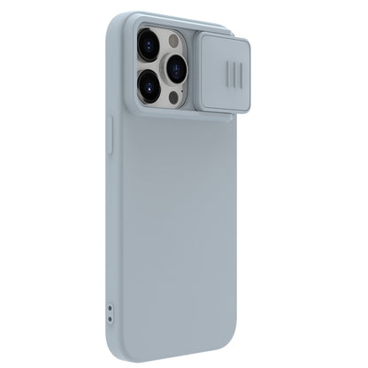 For iPhone 15 Pro NILLKIN CamShield Liquid Silicone Phone Case(Grey) - iPhone 15 Pro Cases by NILLKIN | Online Shopping South Africa | PMC Jewellery