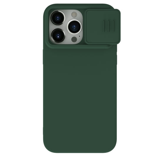 For iPhone 15 Pro NILLKIN CamShield Liquid Silicone Phone Case(Dark Green) - iPhone 15 Pro Cases by NILLKIN | Online Shopping South Africa | PMC Jewellery