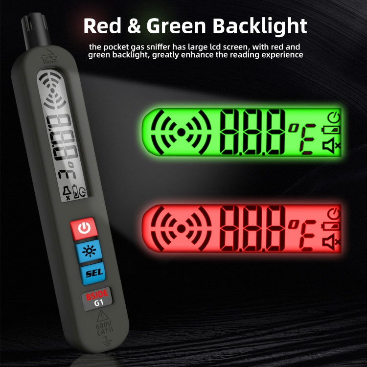 BSIDE G1 Portable Rechargeable Combustible Gas Detector - free shipping - PMC TechLife - Order now!