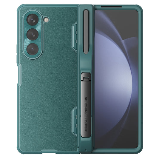 For Samsung Galaxy Z Fold5 NILLKIN CamShield Fold Series PC + TPU Phone Case with Pen Slot(Green) - Galaxy Z Fold5 Cases by NILLKIN | Online Shopping South Africa | PMC Jewellery