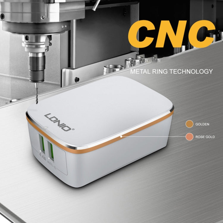 LDNIO A2204 2 in 1 12W Dual USB Interface Travel Charger Mobile Phone Charger with Type-C / USB-C Data Cable, US Plug - free shipping - PMC TechLife - Order now!
