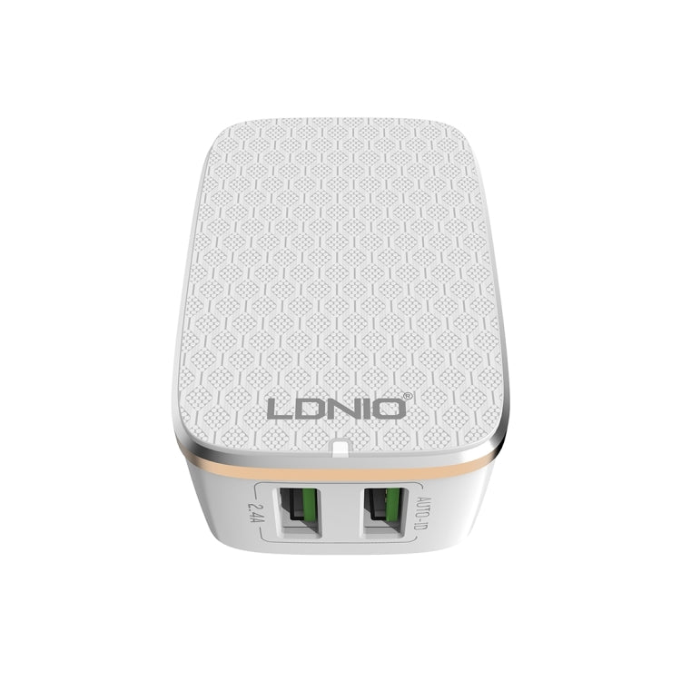 LDNIO A2204 2 in 1 12W Dual USB Interface Travel Charger Mobile Phone Charger with Type-C / USB-C Data Cable, EU Plug - free shipping - PMC TechLife - Order now!