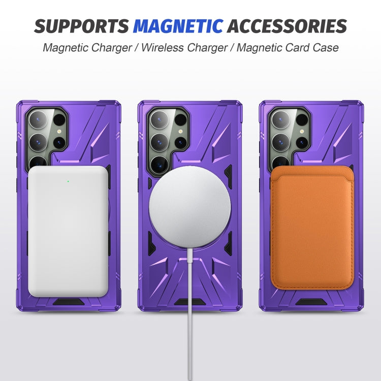 For Samsung Galaxy S23+ 5G MagSafe Magnetic Shockproof Phone Case with Ring Holder(Purple) - free shipping - PMC TechLife - Order now!