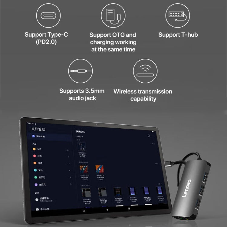 Lenovo K10 Pro 10.6 inch WiFi Tablet, 4GB+64GB, Android 12, MediaTek Helio G80 Octa Core, Support Face Identification(Grey) - free shipping - PMC TechLife - Order now!