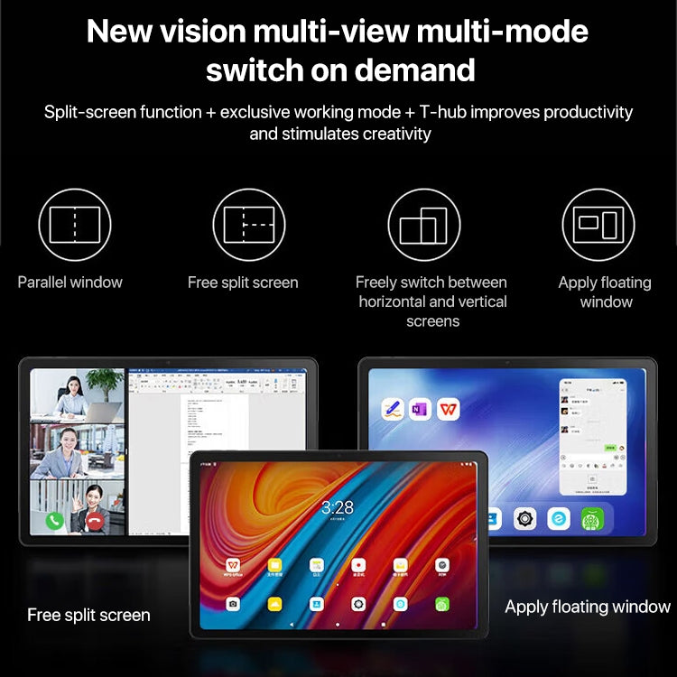 Lenovo K10 Pro 10.6 inch 4G LTE Tablet, 6GB+128GB, Android 12, Qualcomm 6225 Octa Core, Support Face Identification(Grey) - free shipping - PMC TechLife - Order now!
