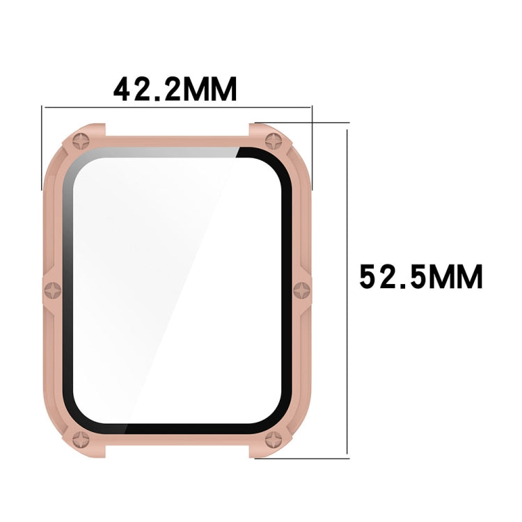 For OPPO Watch 4 Pro PC + Tempered Film Integrated Watch Protective Case(Black) -  by PMC TechLife | Online Shopping South Africa | PMC TechLife