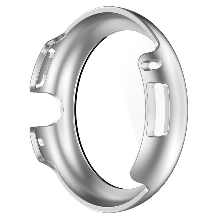 For Google Pixel Watch 2 PC + Tempered Film Integrated Watch Protective Case(Silver) - Watch Cases by PMC TechLife | Online Shopping South Africa | PMC TechLife