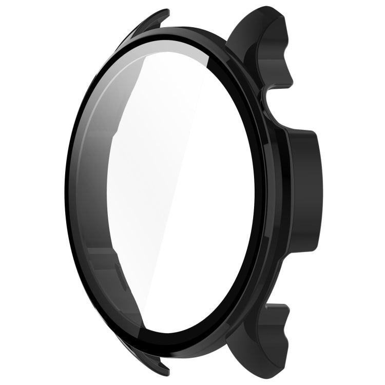 For Amazfit Balance A2286 PC + Tempered Film Integrated Watch Protective Case(Black) - Watch Cases by PMC TechLife | Online Shopping South Africa | PMC TechLife