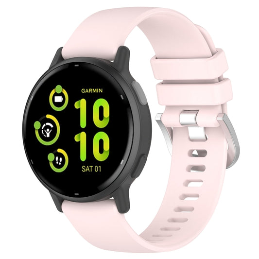 For Garmin vivoactive 5 / Active 5 20mm Silicone Watch Band(Pink) - Watch Bands by PMC Jewellery | Online Shopping South Africa | PMC Jewellery