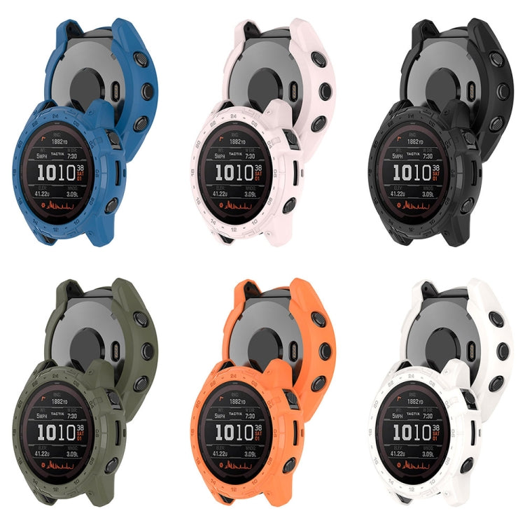 Compatible with Garmin Tactix 7 Amoled Armor Hollow TPU Watch Protective Case(Dark Blue) - free shipping - PMC TechLife - Order now!