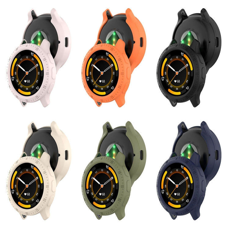 For Garmin Venu 3S Half Pack Hollow TPU Armor Watch Protective Case(Orange) - Watch Cases by PMC TechLife | Online Shopping South Africa | PMC TechLife