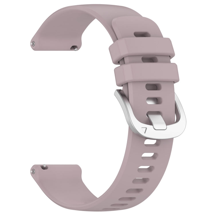 For Garmin Venu 3 Liquid Glossy Silver Buckle Silicone Watch Band(Purple) - Watch Bands by PMC TechLife | Online Shopping South Africa | PMC TechLife