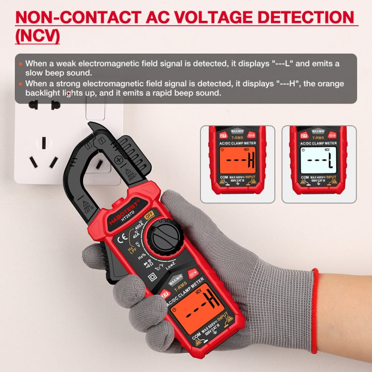 HABOTEST HT207D Multifunctional Digital Clamp Multimeter - free shipping - PMC TechLife - Order now!