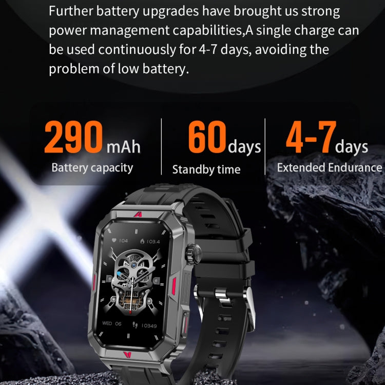 CF26 1.57inch BT5.2 Smart Bracelet Support Sleep Detection, Style:Steel Strap(Black) - free shipping - PMC TechLife - Order now!