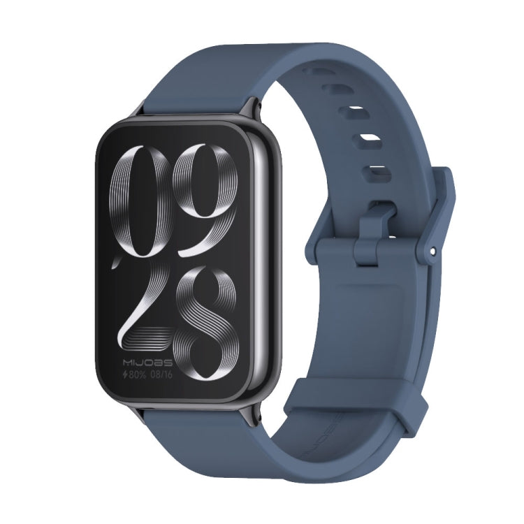 For Xiaomi Smart Band 9 Pro / 8 Pro Mijobs Silicone Breathable Watch Band(Midnight Blue+Black) - Watch Bands by MIJOBS | Online Shopping South Africa | PMC TechLife | Buy Now Pay Later Mobicred
