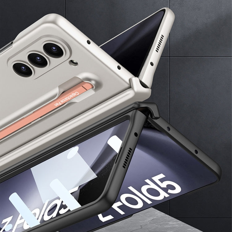 For Samsung Galaxy Z Fold5 5G GKK Magnetic Integrated Phone Case with Pen Slots, No Include Pen(Silver) - free shipping - PMC TechLife - Order now!
