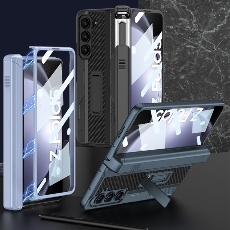 For Samsung Galaxy Z Fold5 GKK Integrated Folding Mech Shell PC Phone Case with Slide Pen Box(Green) - free shipping - PMC TechLife - Order now!