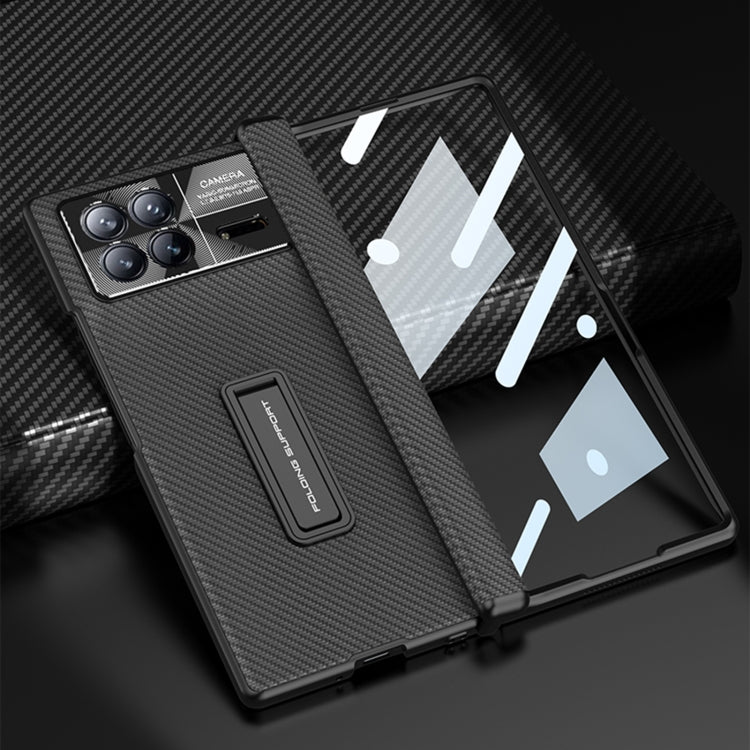 For Xiaomi Mix Fold 3 GKK Magnetic Hinge Flip Leather Phone Case with Holder(Black) - free shipping - PMC TechLife - Order now!