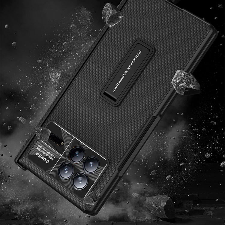 For Xiaomi Mix Fold 3 GKK Magnetic Hinge Flip Leather Phone Case with Holder(Gold) - free shipping - PMC TechLife - Order now!