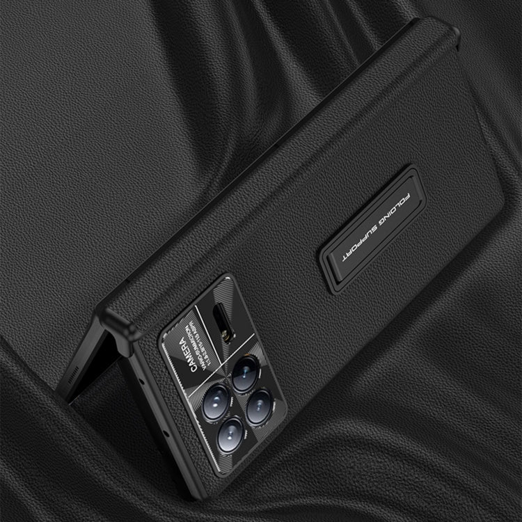 For Xiaomi Mix Fold 3 GKK Magnetic Hinge Flip Leather Phone Case with Holder(Gold) - free shipping - PMC TechLife - Order now!
