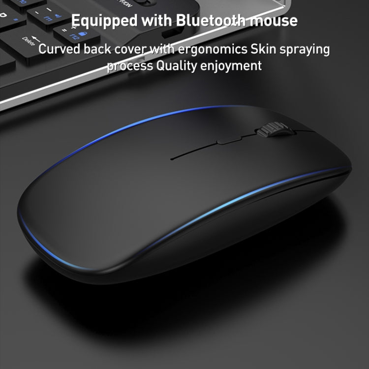GKK Metal Folding Holder + Bluetooth Keyboard + Pen + Pen Slots + Mouse Set(Black) - free shipping - PMC TechLife - Order now!