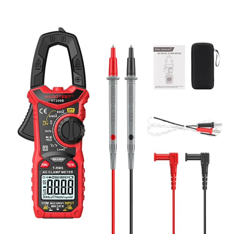 HABOTEST HT206B Auto-ranging High Precision Digital Clamp Multimeter - free shipping - PMC TechLife - Order now!