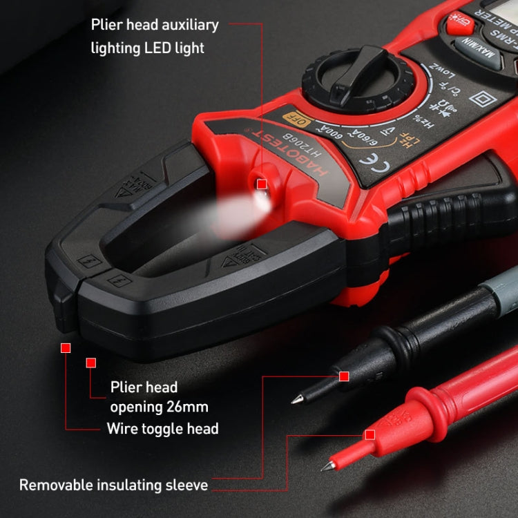 HABOTEST HT206B Auto-ranging High Precision Digital Clamp Multimeter - free shipping - PMC TechLife - Order now!