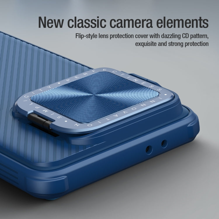 For Xiaomi Redmi K70/K70 Pro NILLKIN Black Mirror Prop CD Texture Mirror Phone Case(Blue) - free shipping - PMC TechLife - Order now!