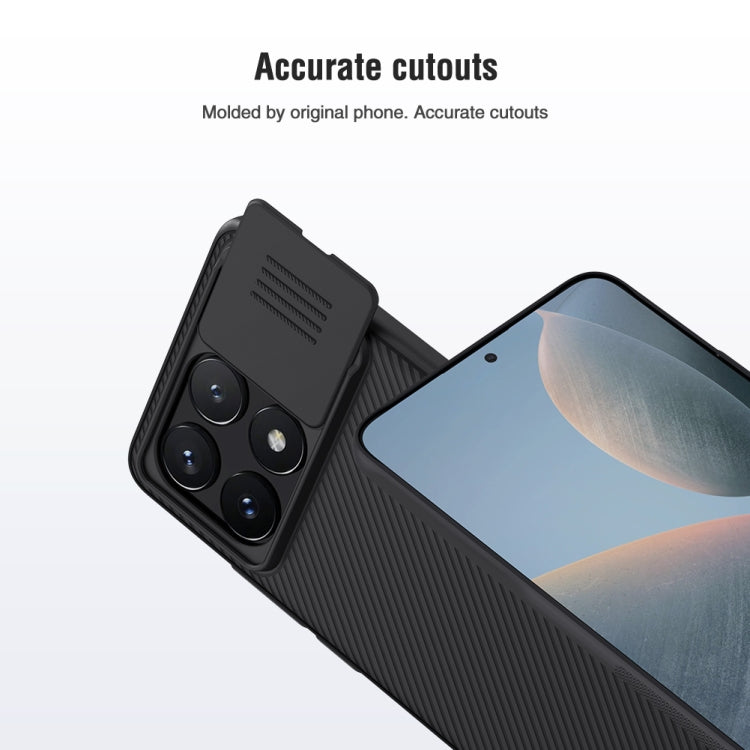 For Xiaomi Redmi K70E / Poco X6 Pro 5G NILLKIN Black Mirror Series Camshield PC Phone Case(Blue) - K70E Cases by NILLKIN | Online Shopping South Africa | PMC Jewellery