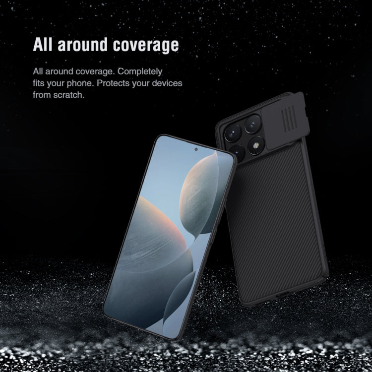 For Xiaomi Redmi K70E / Poco X6 Pro 5G NILLKIN Black Mirror Series Camshield PC Phone Case(Blue) - K70E Cases by NILLKIN | Online Shopping South Africa | PMC Jewellery