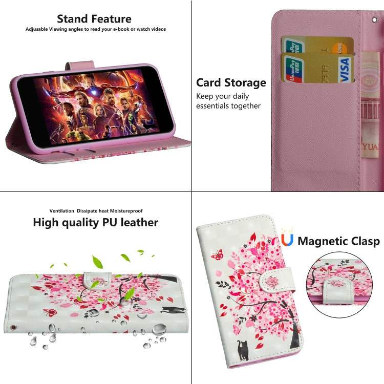 For Samsung Galaxy A81 / Note 10 Lite 3D Painting Pattern Horizontal Flip TPU + PU Leather Case with Holder & Card Slots & Wallet(Cat Under The Tree) - free shipping - PMC TechLife - Order now!