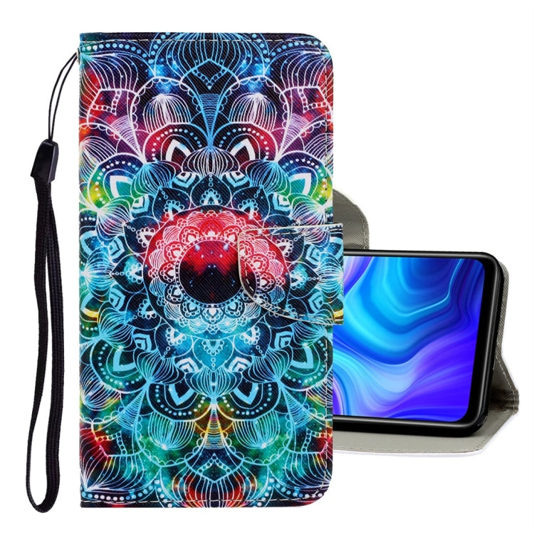 For Xiaomi Redmi 9A 3D Colored Drawing Horizontal Flip PU Leather Case with Holder & Card Slots & Wallet(Mandala) - free shipping - PMC TechLife - Order now!