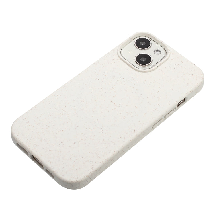 For iPhone 13 Wheat MagSafe Magnetic Straw Material + TPU Phone Case(White) - iPhone 13 Cases by PMC TechLife | Online Shopping South Africa | PMC TechLife | Buy Now Pay Later Mobicred