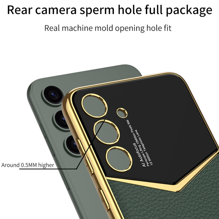 For Samsung Galaxy S24+ 5G GKK Plating Soft TPU + Leather Full Coverage Phone Case without Pen(White) - Galaxy S24+ 5G Cases by GKK | Online Shopping South Africa | PMC TechLife | Buy Now Pay Later Mobicred