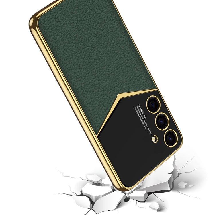 For Samsung Galaxy S24+ 5G GKK Plating Soft TPU + Leather Full Coverage Phone Case without Pen(White) - Galaxy S24+ 5G Cases by GKK | Online Shopping South Africa | PMC TechLife | Buy Now Pay Later Mobicred