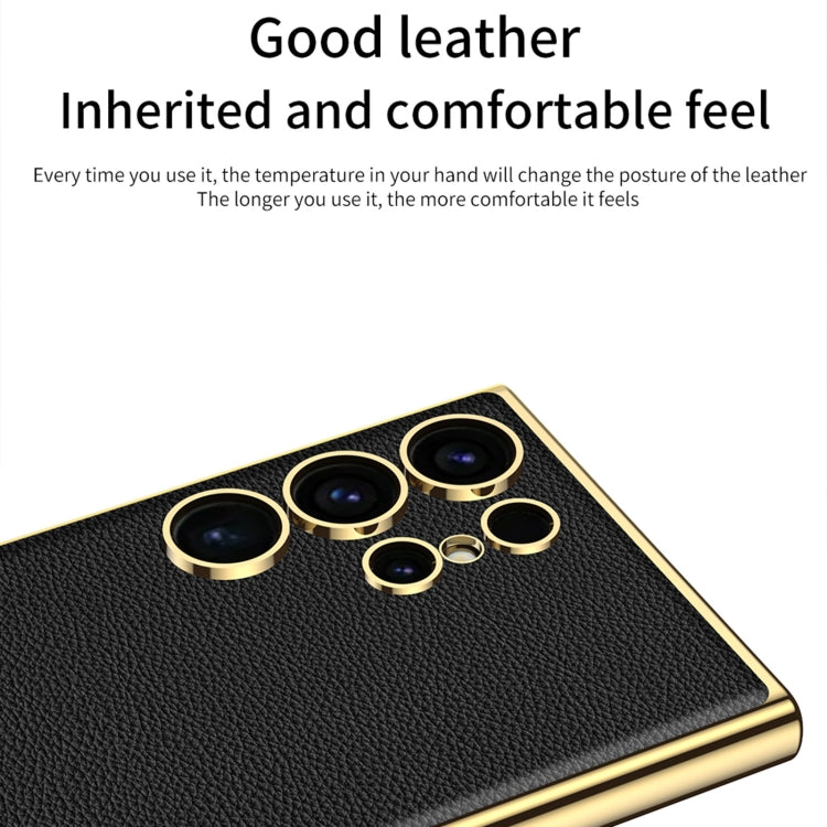 For Samsung Galaxy S24 Ultra 5G GKK Plating TPU + Leather Full Coverage Phone Case(Red) - free shipping - PMC TechLife - Order now!