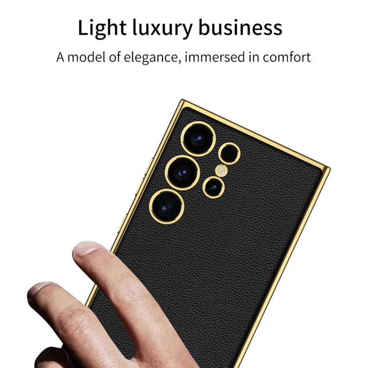 For Samsung Galaxy S24 Ultra 5G GKK Plating TPU + Leather Full Coverage Phone Case(Red) - free shipping - PMC TechLife - Order now!