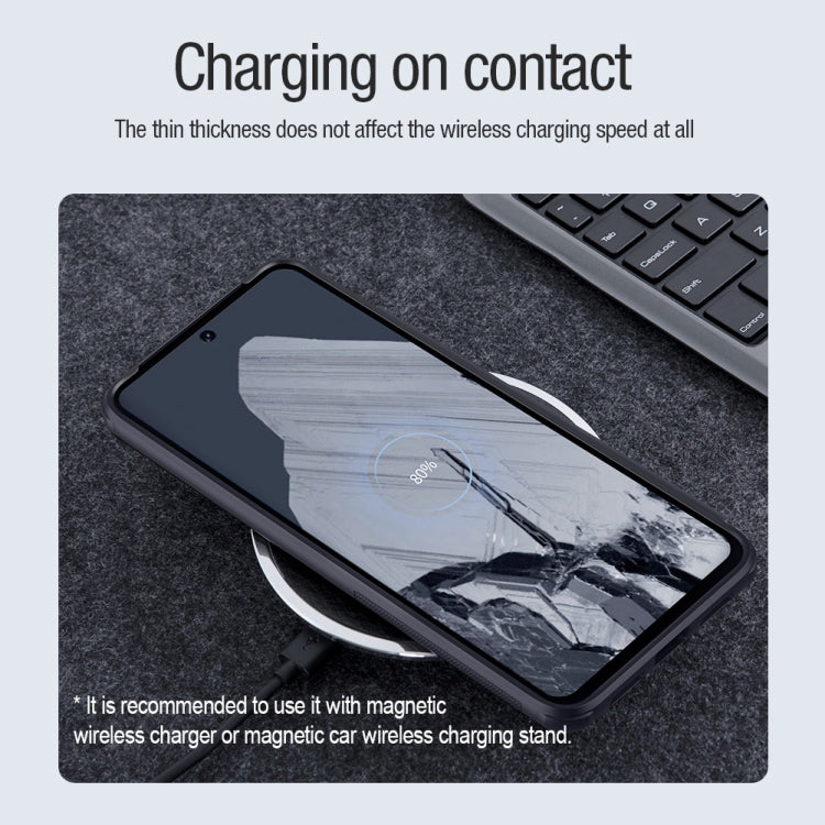 For Google Pixel 8 Pro NILLKIN Frosted Shield Pro Magnetic Magsafe Phone Case(Black) - Google Cases by NILLKIN | Online Shopping South Africa | PMC TechLife | Buy Now Pay Later Mobicred