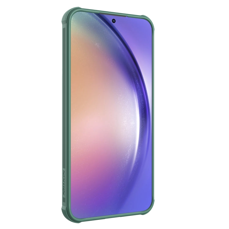 For Samsung Galaxy A55 NILLKIN Black Mirror Pro Series Camshield PC Phone Case(Green) - free shipping - PMC TechLife - Order now!