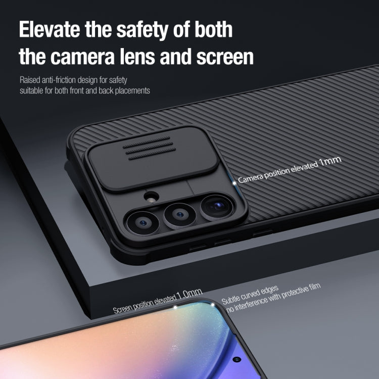 For Samsung Galaxy A55 NILLKIN Black Mirror Pro Series Camshield PC Phone Case(Green) - free shipping - PMC TechLife - Order now!