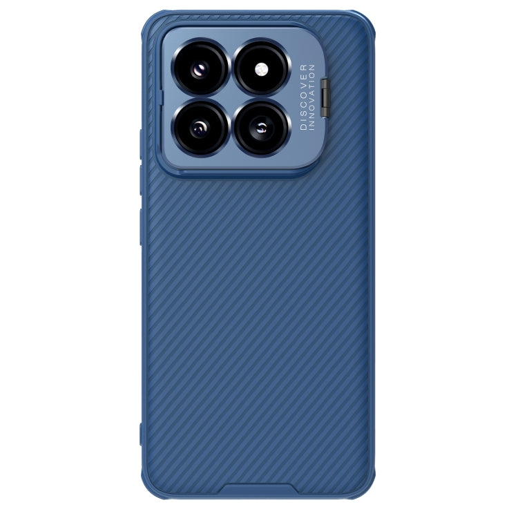 For Xiaomi 14 Pro NILLKIN Black Mirror Prop CD Texture Mirror Precise Hole MagSafe Magnetic Phone Case(Blue) - free shipping - PMC TechLife - Order now!