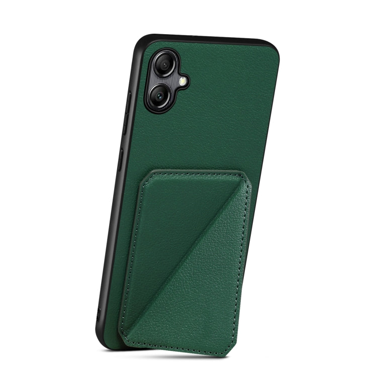 For Samsung Galaxy S23 Ultra 5G Denior Imitation Calf Leather Back Phone Case with Holder(Green) - Galaxy S23 Ultra 5G Cases by Denior | Online Shopping South Africa | PMC Jewellery